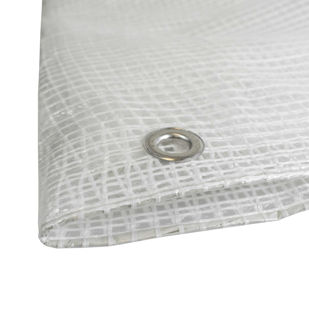M-Grade Clear Tarpaulin 1m x 1m Reinforced Thread Monotex Tarp Transparent See Through Waterproof Protective Cover_11