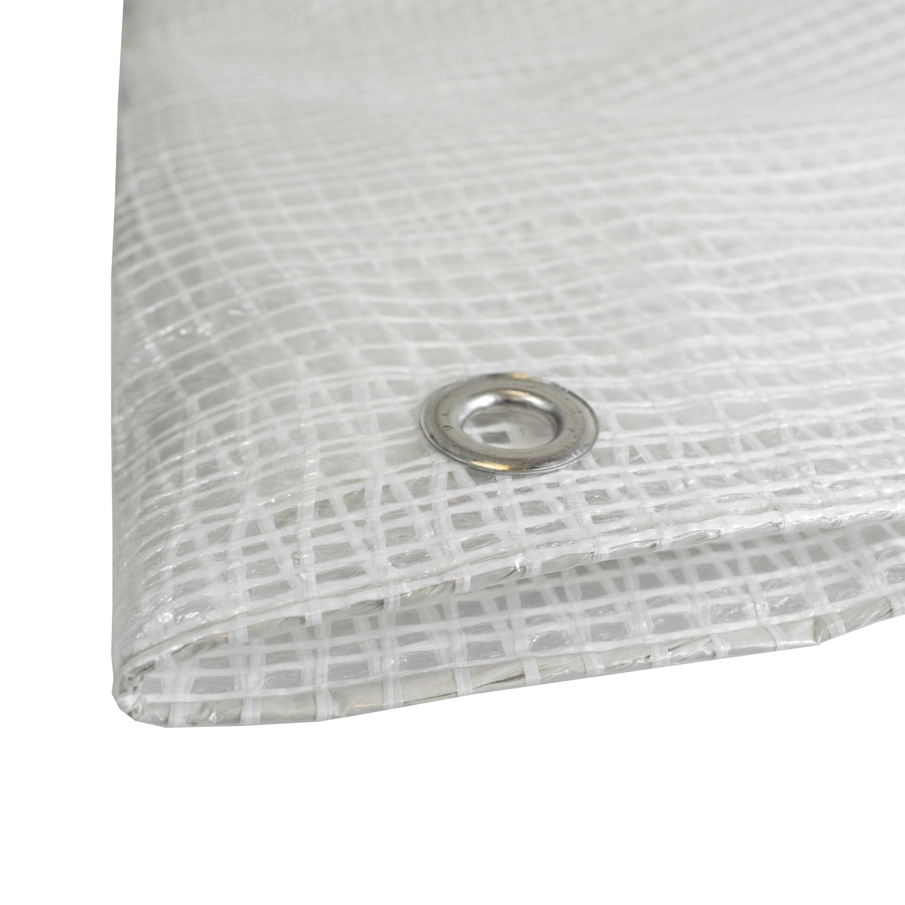 M-Grade Clear Tarpaulin 1m x 1m Reinforced Thread Monotex Tarp Transparent See Through Waterproof Protective Cover_11