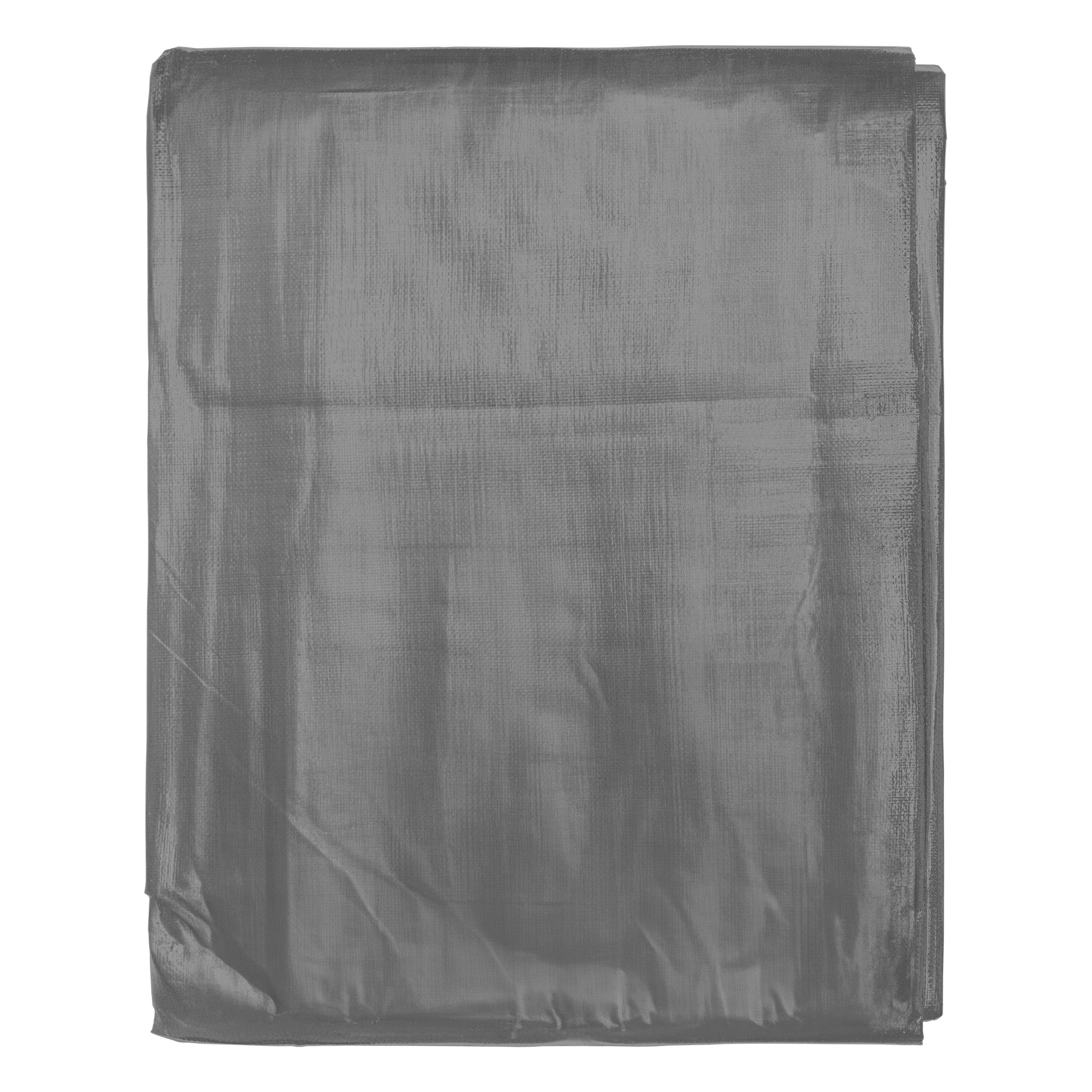 L-Grade Grey Tarpaulin 2m x 3m High Quality Garden Tarp Outdoor Cover Protect Weatherproof_5