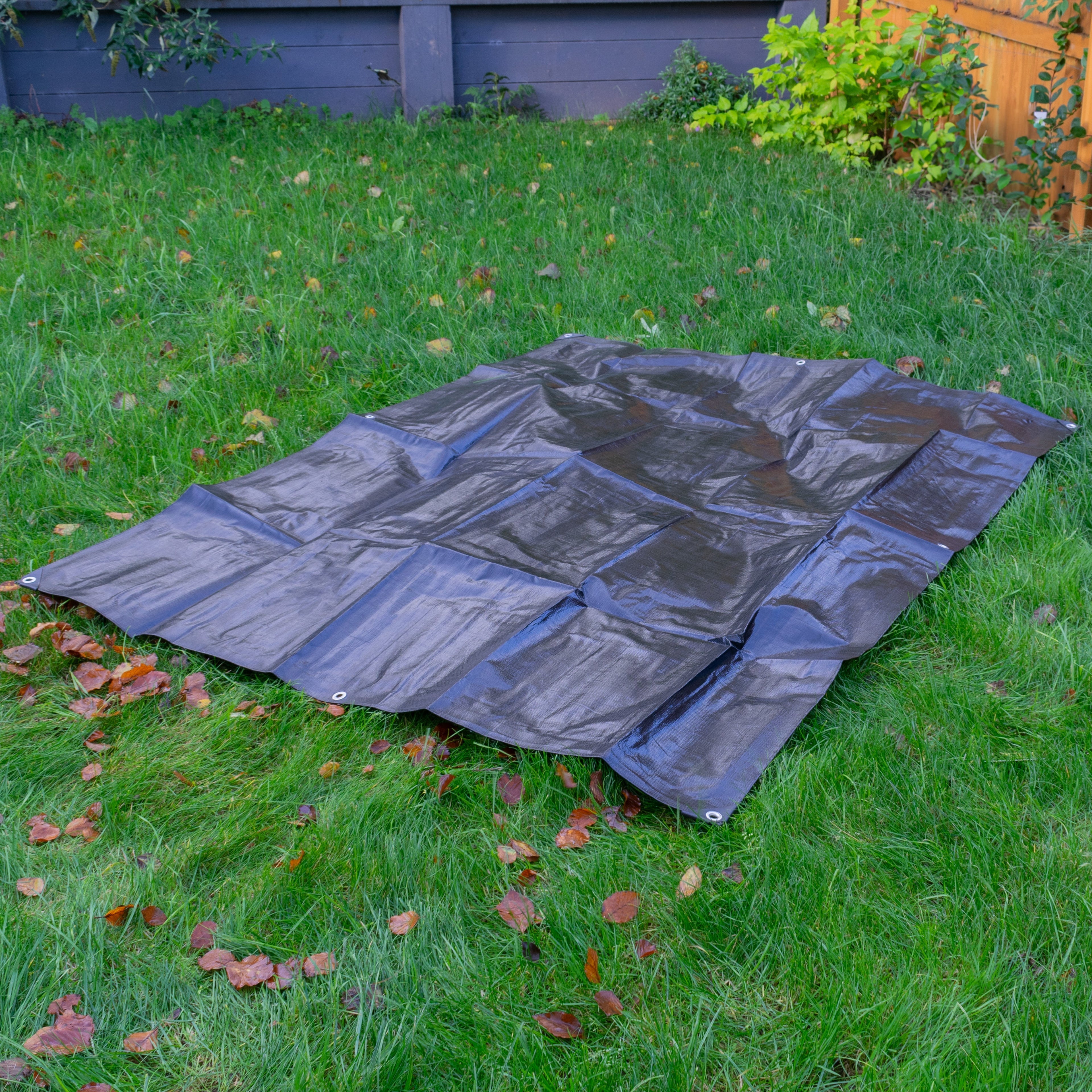 L-Grade Black Silver Tarpaulin 2m x 4m Heavy-duty waterproof tarpaulin sheet for outdoor equipment cover_3
