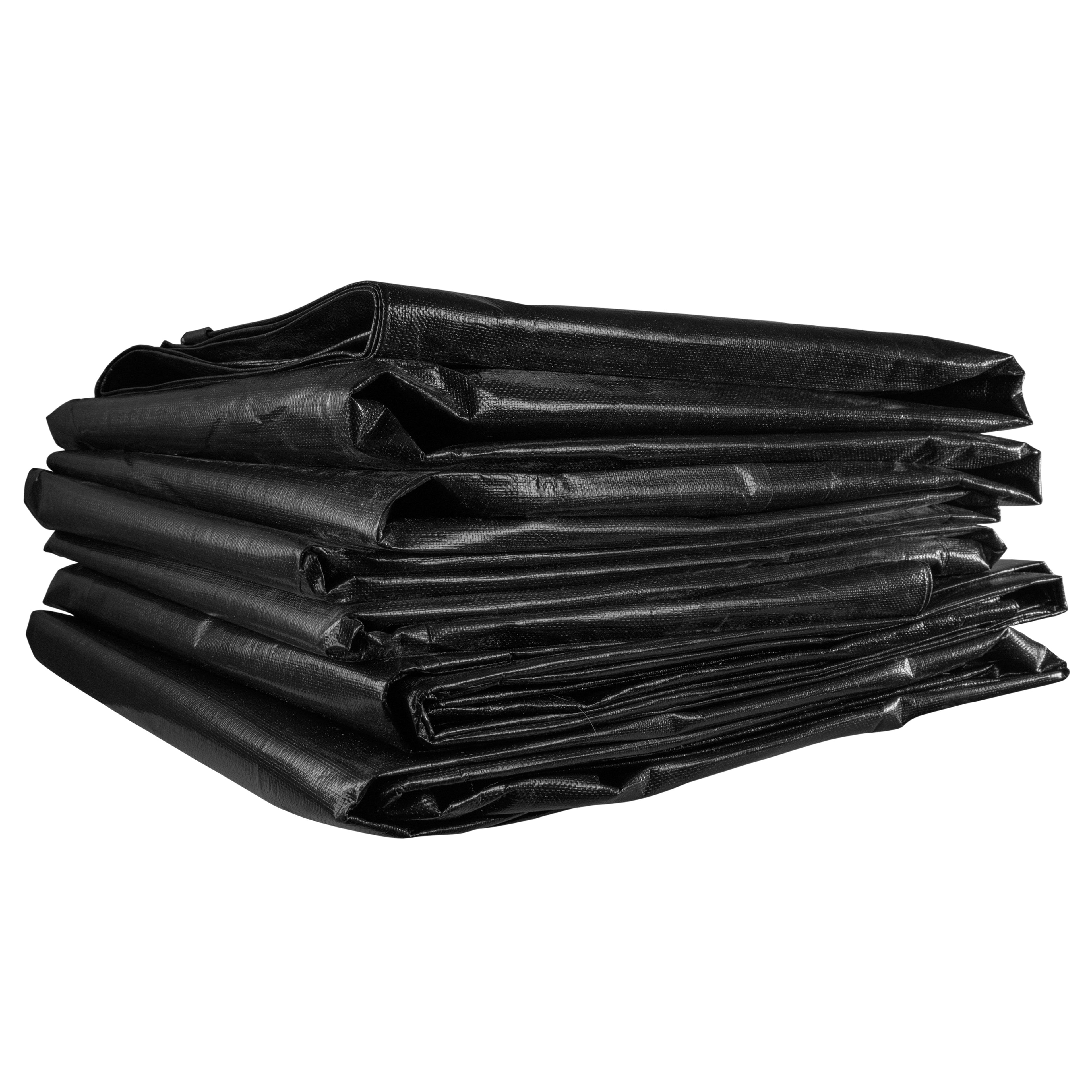 L-Grade Black Silver Tarpaulin 10m x 12m extra large heavy-duty tarp for garden furniture protection_8