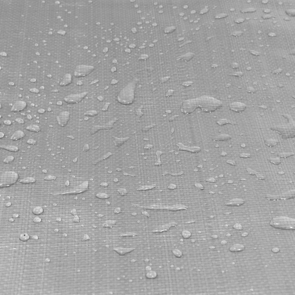XL-Grade Silver Black Tarpaulin 4m x 6m Strong Durable Tarp Protective Weatherproof Waterproof Cover Thick Sheeting Tie Down Eyelets Heavy Duty_4