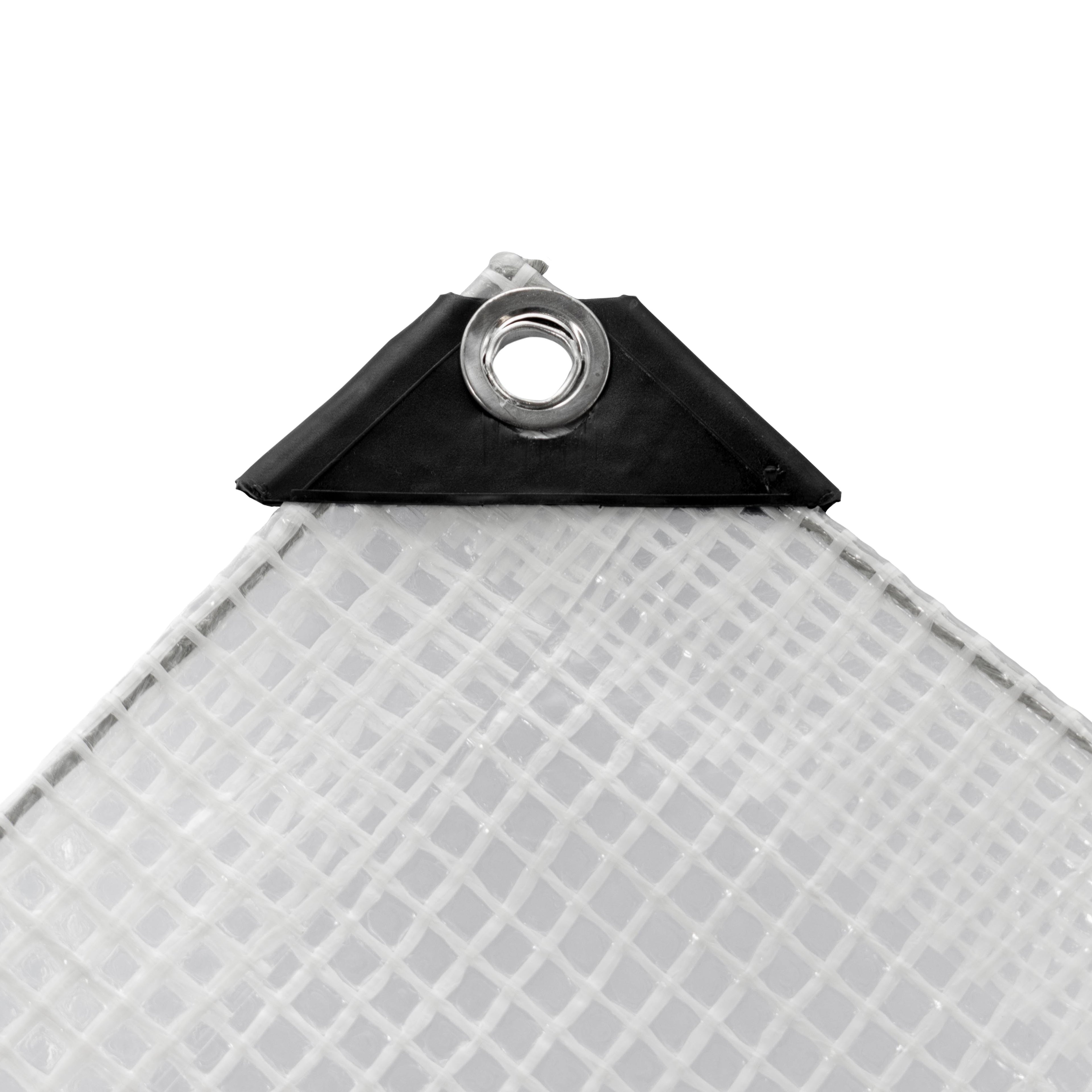 XL-Grade Clear Tarpaulin 1.5m x 2m Tarp Groundsheet Cover Heavy Duty Thick Strong Monotex Reinforced Mesh Transparent Cover_9