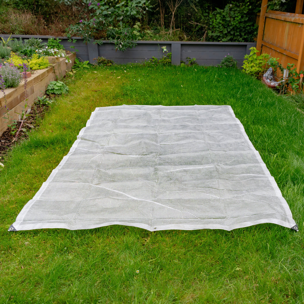 XL-Grade Clear Tarpaulin 2m x 3m Transparent Mesh Reinforced Thread Tarpaulin Heavy Duty Cover Protective Tarp Outdoor See Through Sheet_4