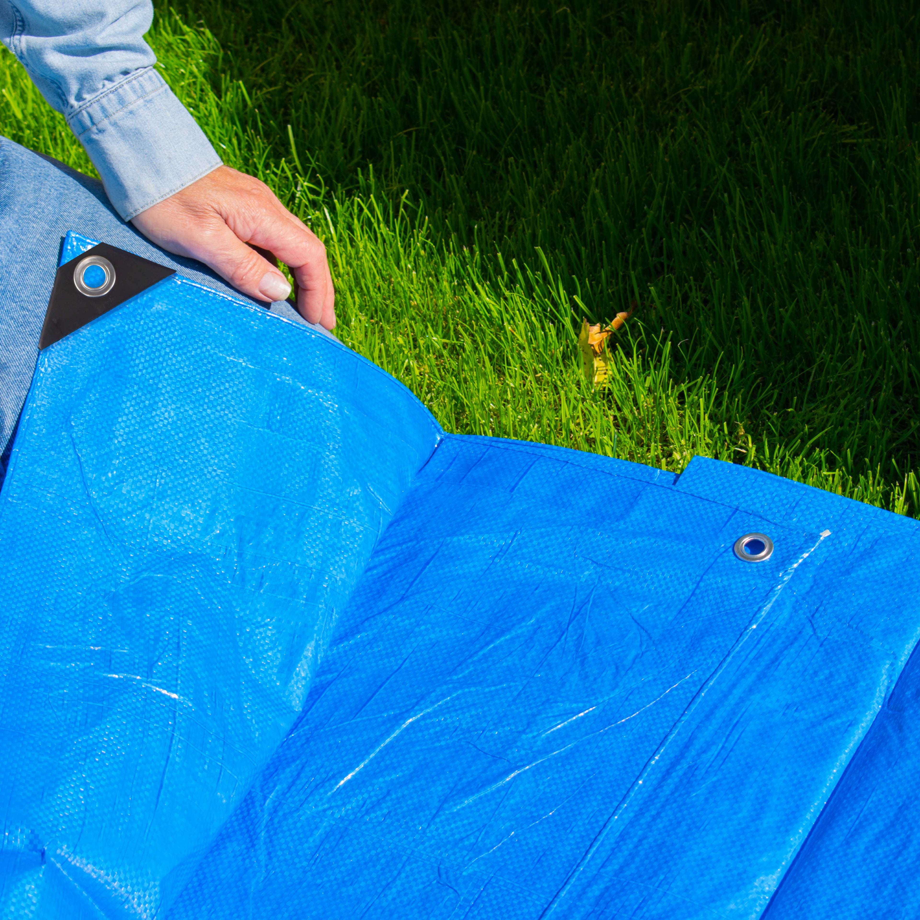 S-Grade Blue Tarpaulin 1.5m x 2m