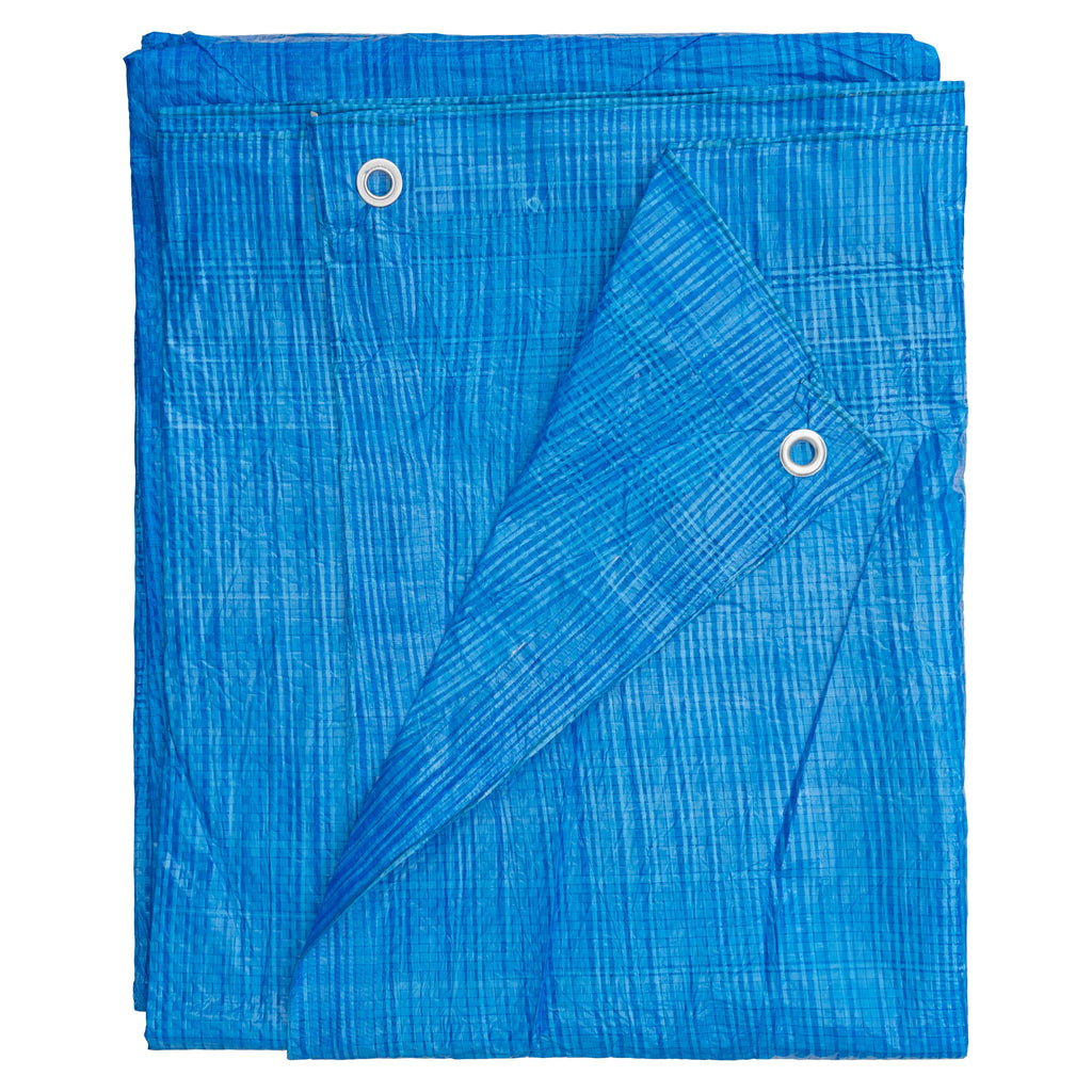 S-Grade Blue Tarpaulin 1.5m x 4m Tarp Cover Groundsheet Durable Waterproof Sheet (10)