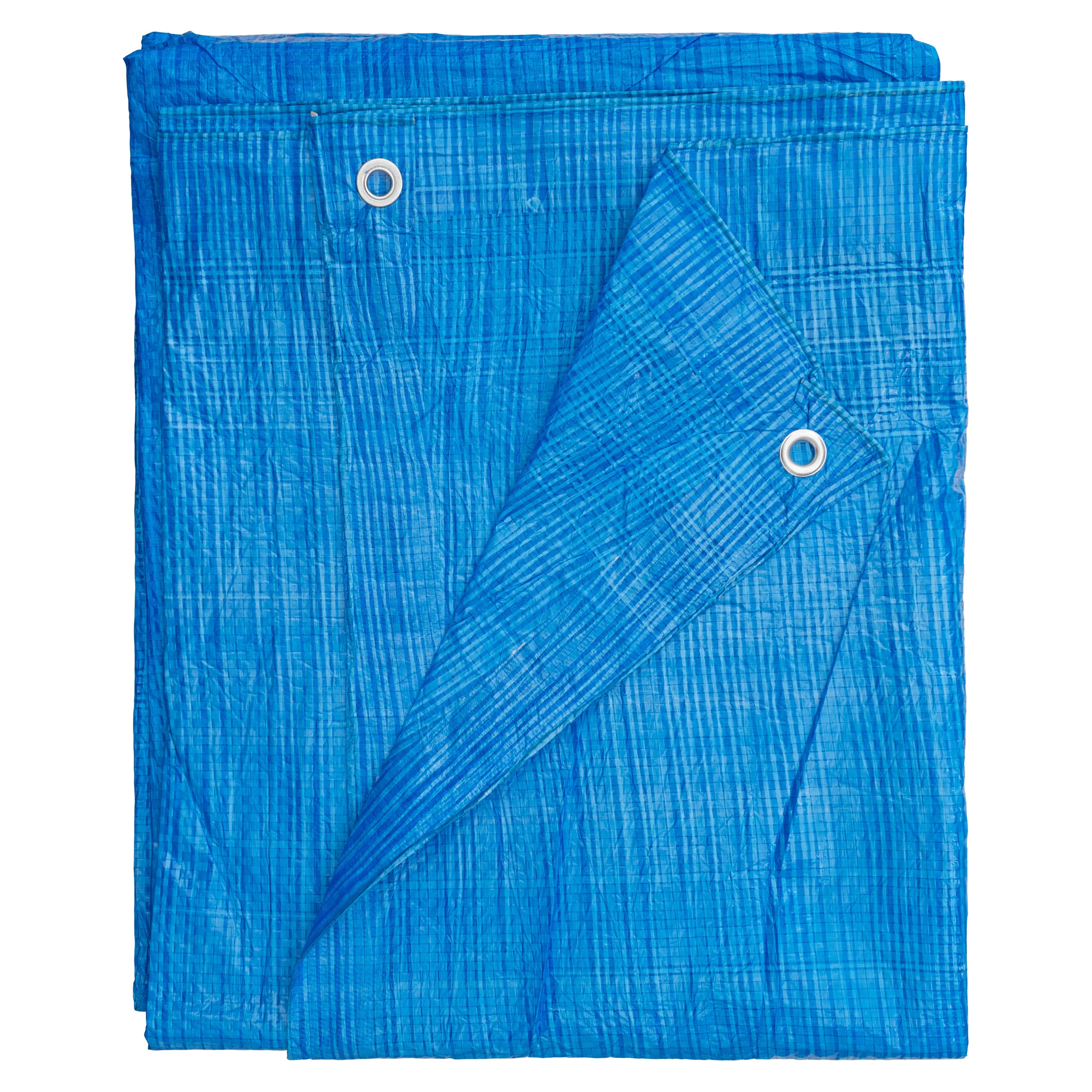 S-Grade Blue Tarpaulin 3m x 5m Tarp Cover Groundsheet Durable Waterproof Sheet (10)