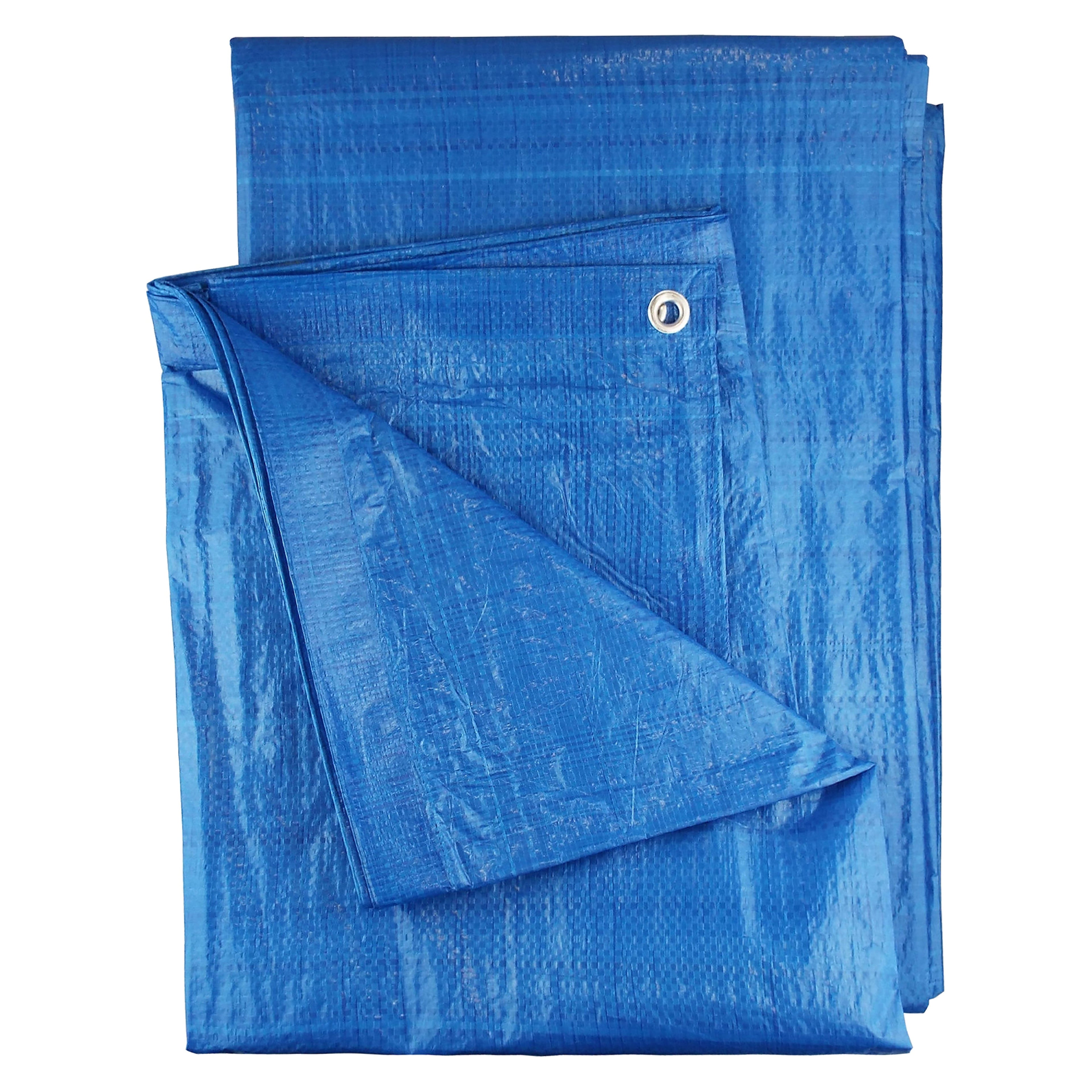 S-Grade Blue Tarpaulin 4m x 6m Tarp Cover Groundsheet Durable Waterproof Sheet (2)