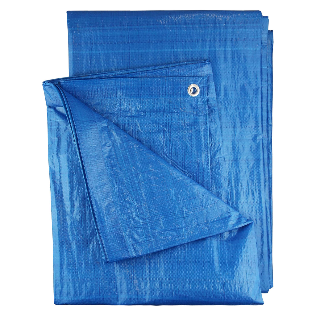 S-Grade Blue Tarpaulin 3m x 5m Tarp Cover Groundsheet Durable Waterproof Sheet (2)
