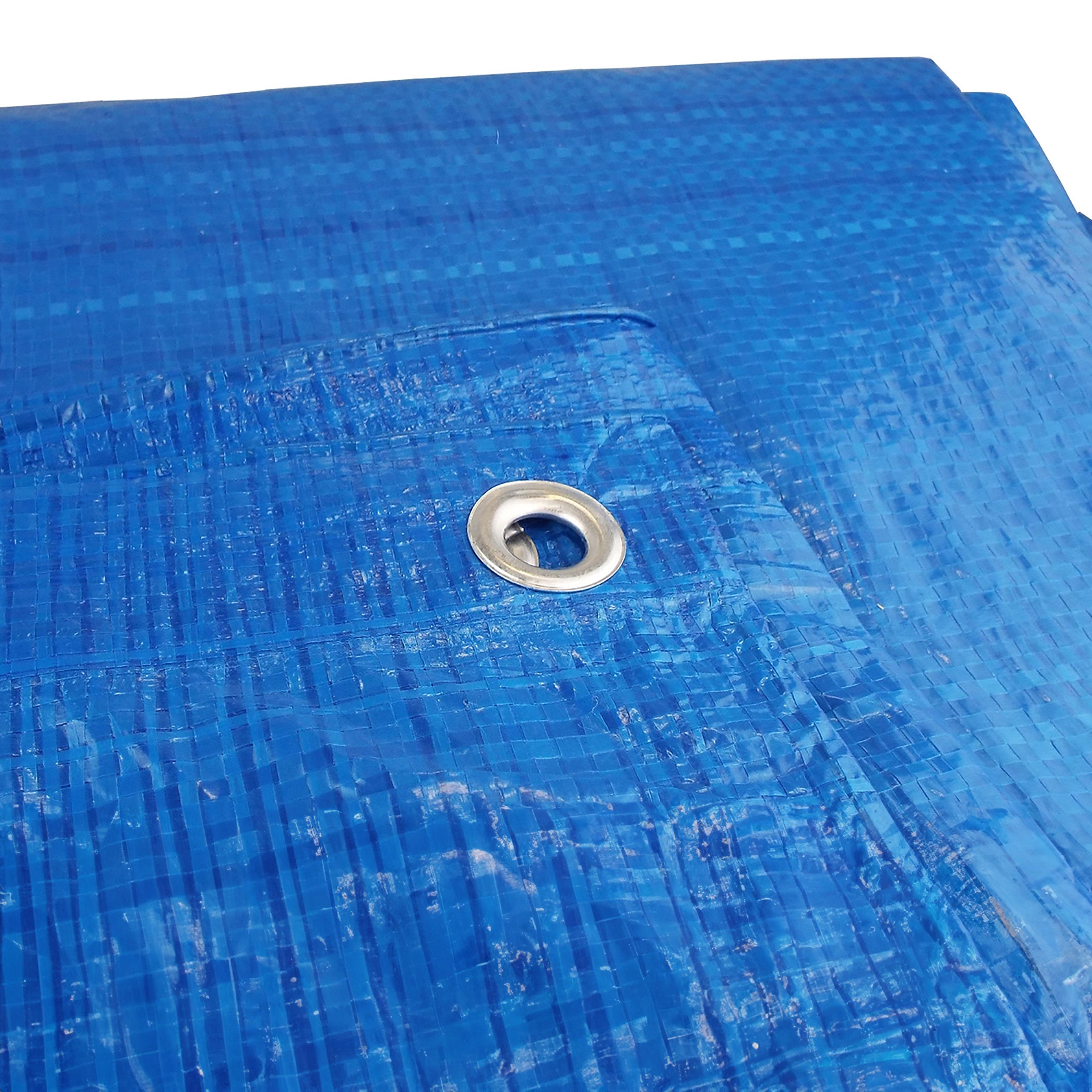 S-Grade Blue Tarpaulin 2m x 4m Tarp Cover Groundsheet Durable Waterproof Sheet (6)