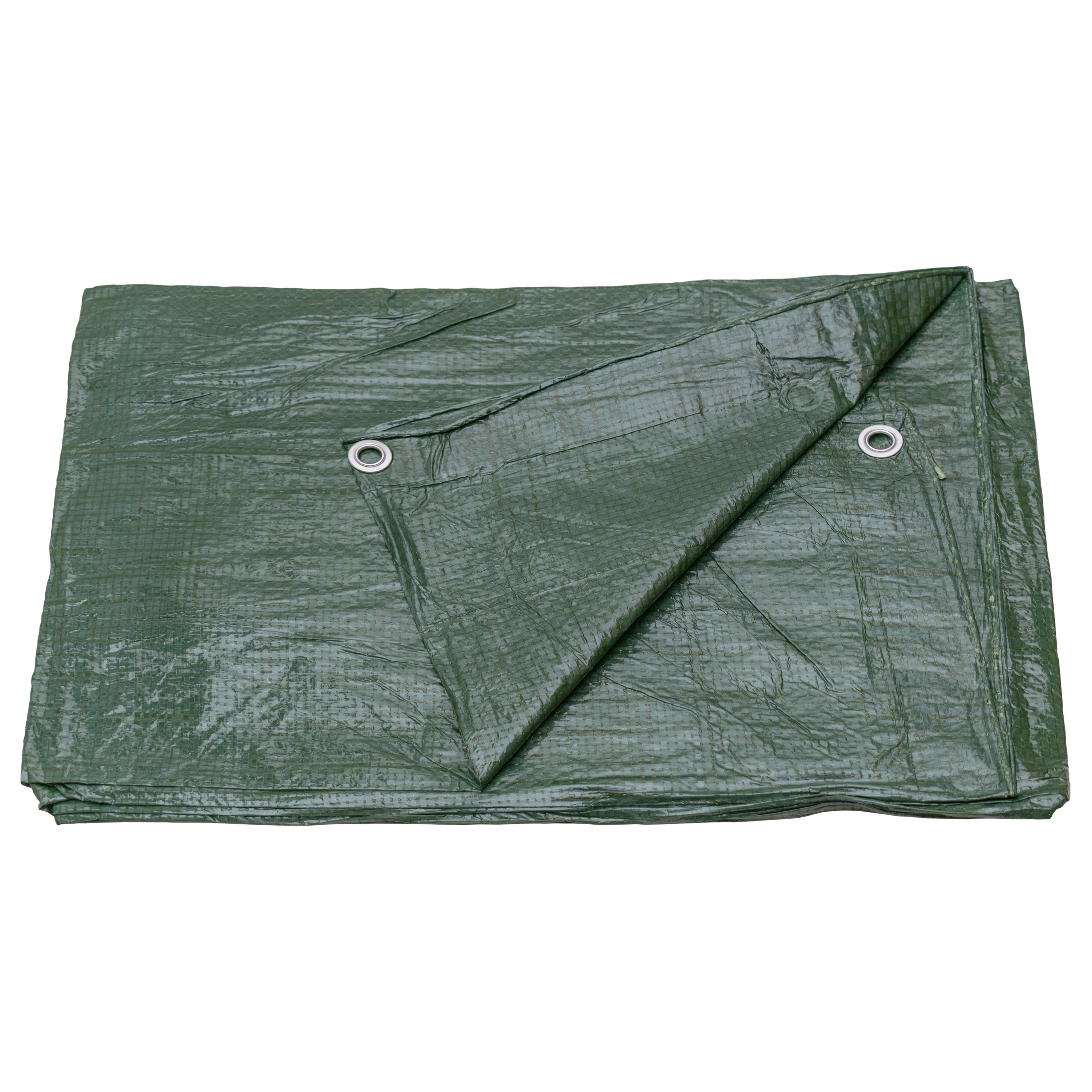 S-Grade Green Tarpaulin 3m x 4m Tarp Outdoor Cover Waterproof Lightweight Rain Sheet_6