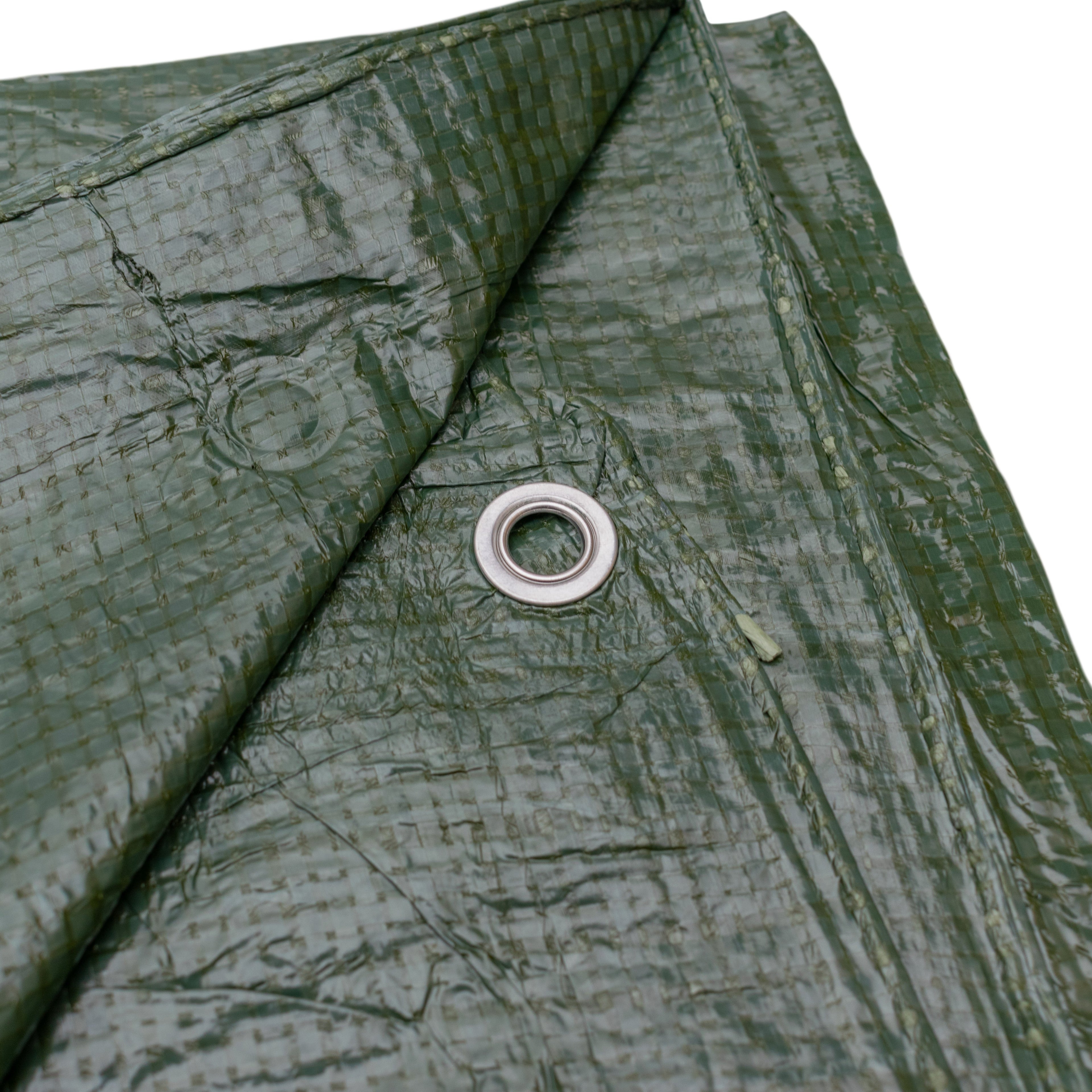 S-Grade Green Tarpaulin 1.5m x 4m Tarp Lightweight Waterproof Cover Groundsheet_7