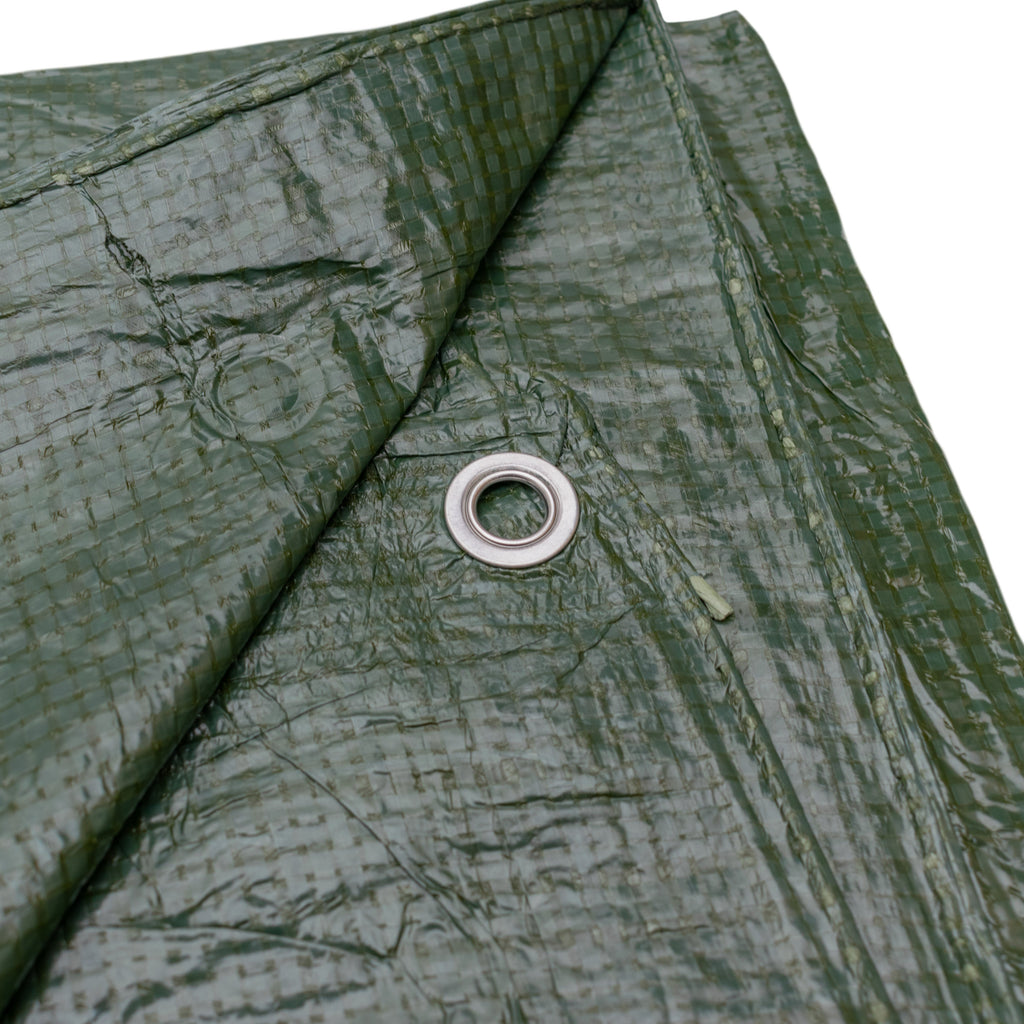 S-Grade Green Tarpaulin 2m x 3m Tarp Outdoor Cover Waterproof Lightweight Rain Sheet_7