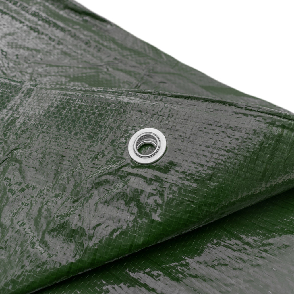 M-Grade Green Tarpaulin 6m x 8m Outdoor Cover Sheet Waterproof Protect from Weather Tarp_6