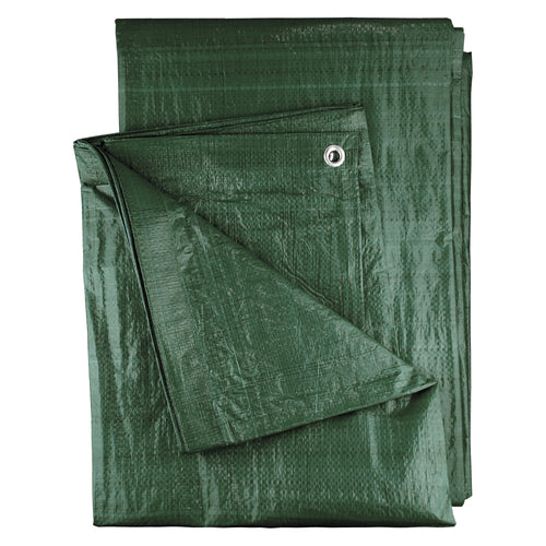 M-Grade Green Tarpaulin 2m x 4m Sheet Tarp Cover Large 90gsm Groundsheet Camping_2