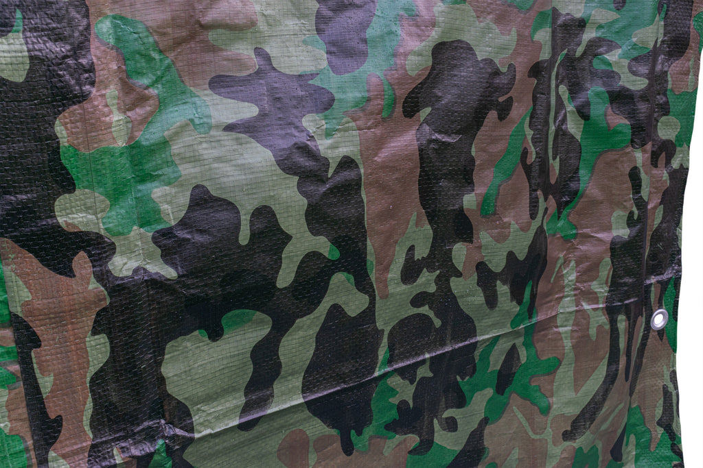 M-Grade Camouflage Tarpaulin 1m x 1m Tarp Camo Waterproof Lightweight Cover Sheeting_8