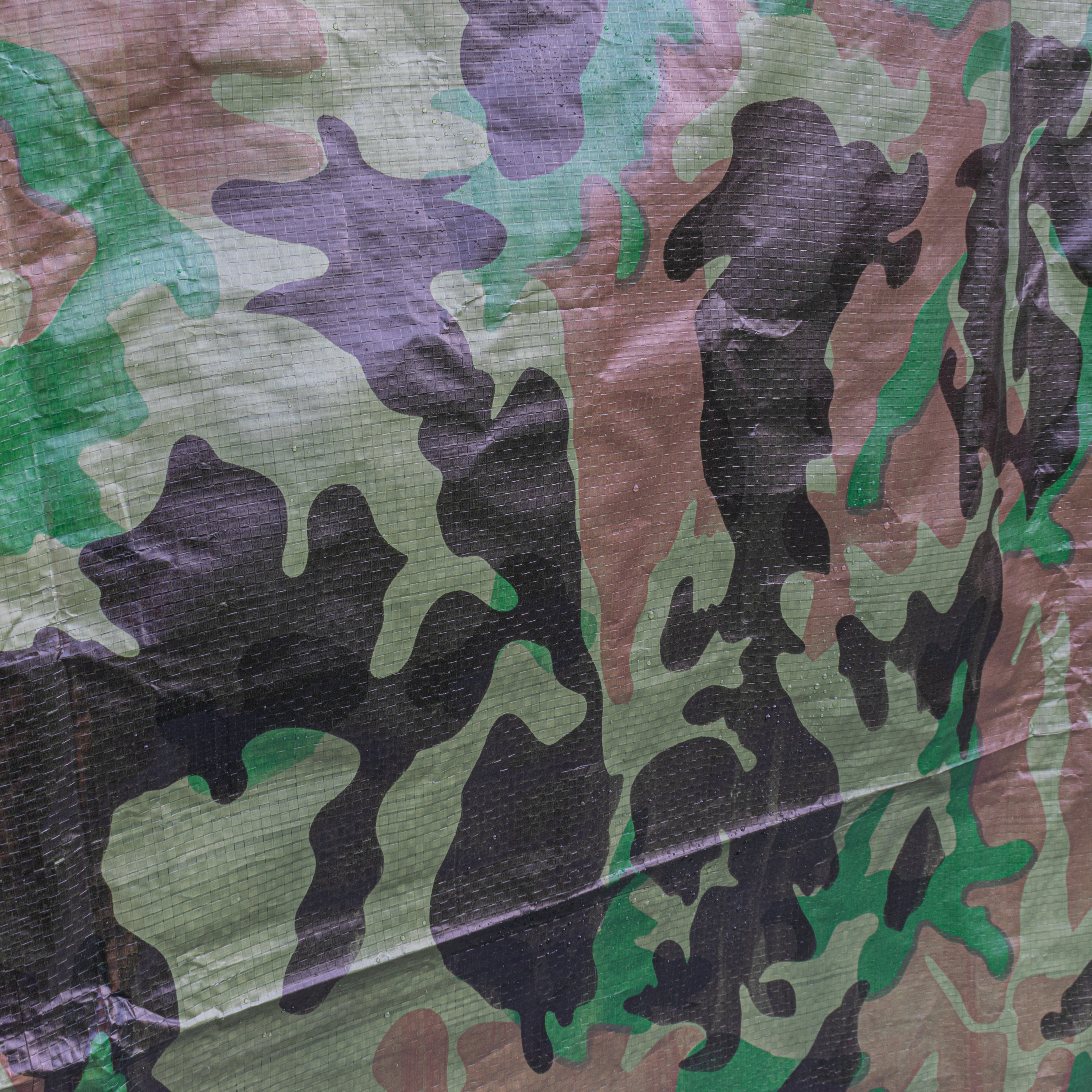 M-Grade Camouflage Tarpaulin 1m x 1m Tarp Camo Waterproof Lightweight Cover Sheeting_7