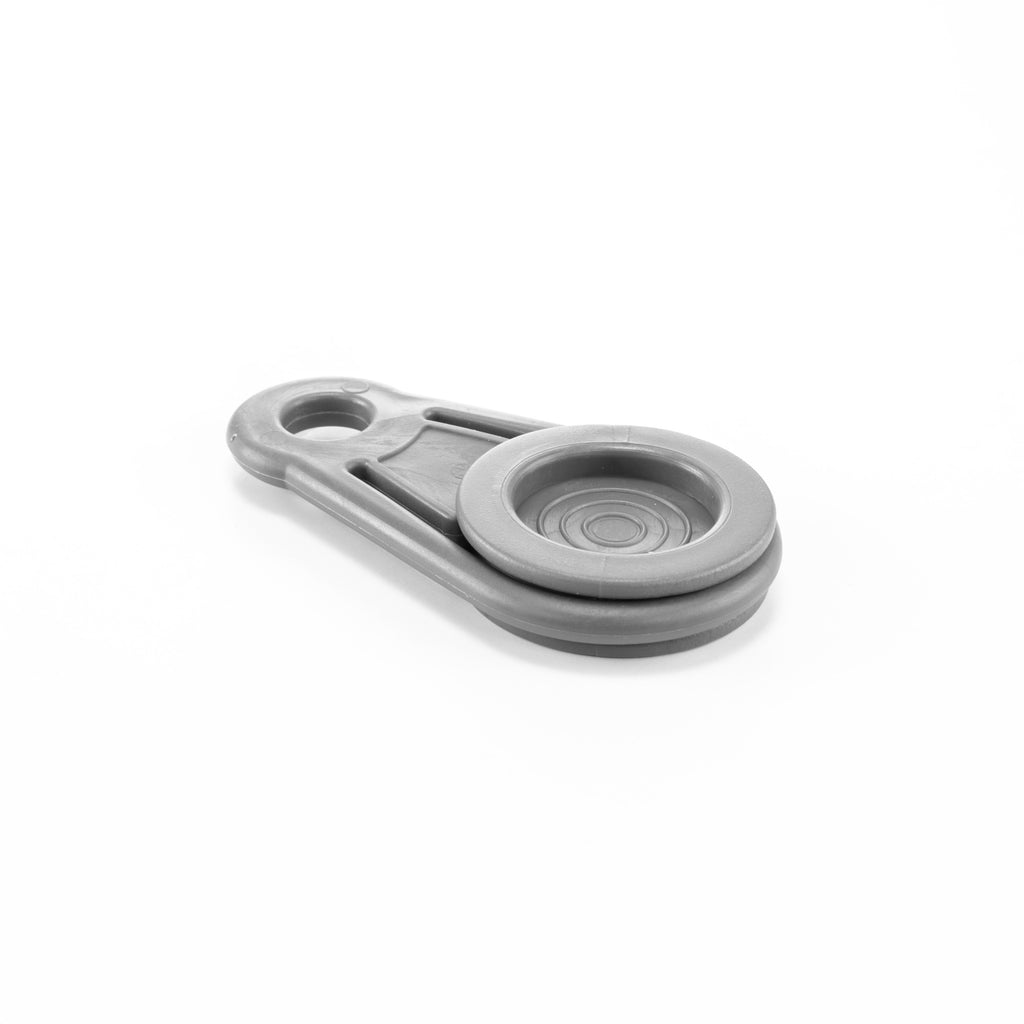 Tarpaulin Eyelet Holding Clip Round Grey