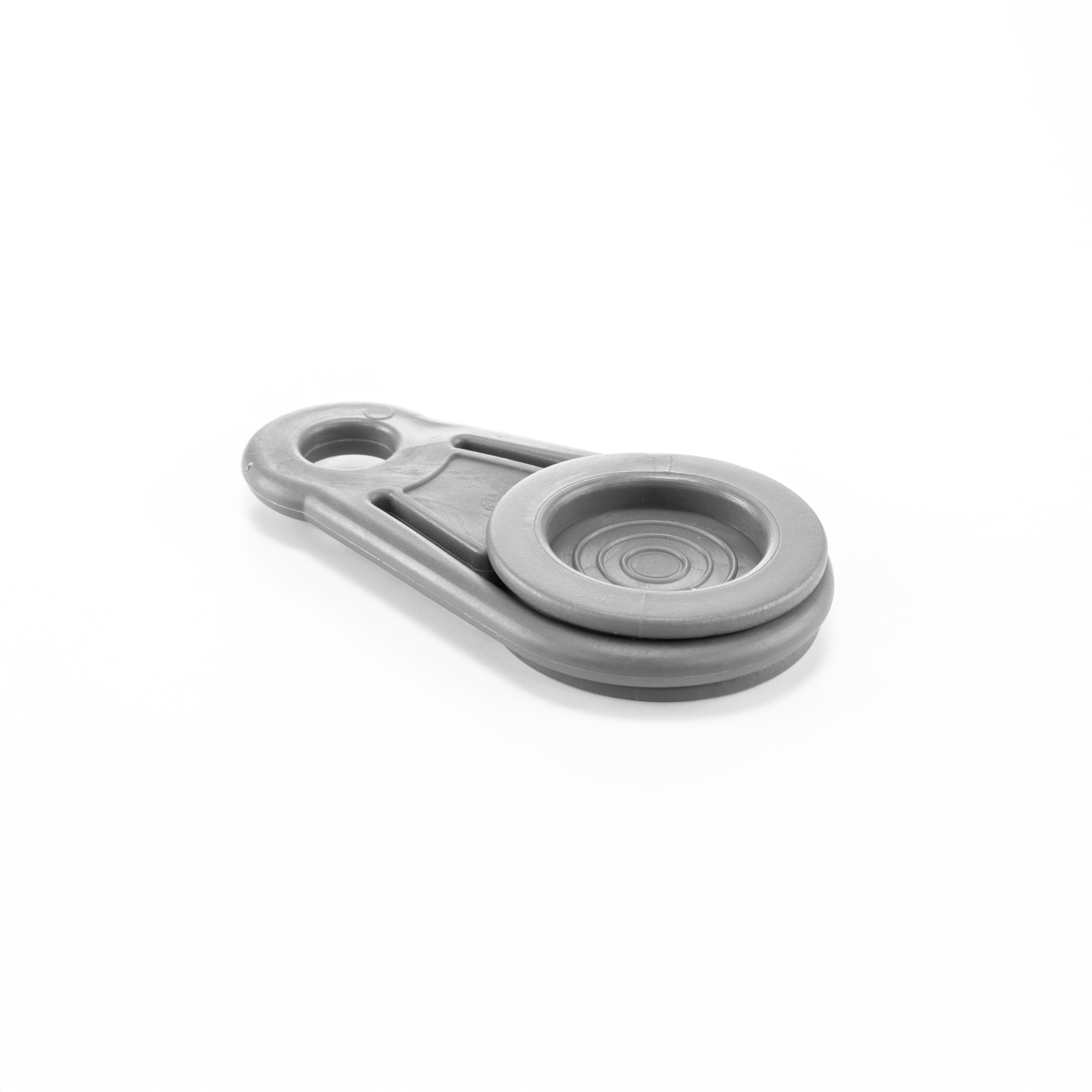 Tarpaulin Eyelet Holding Clip Round Grey