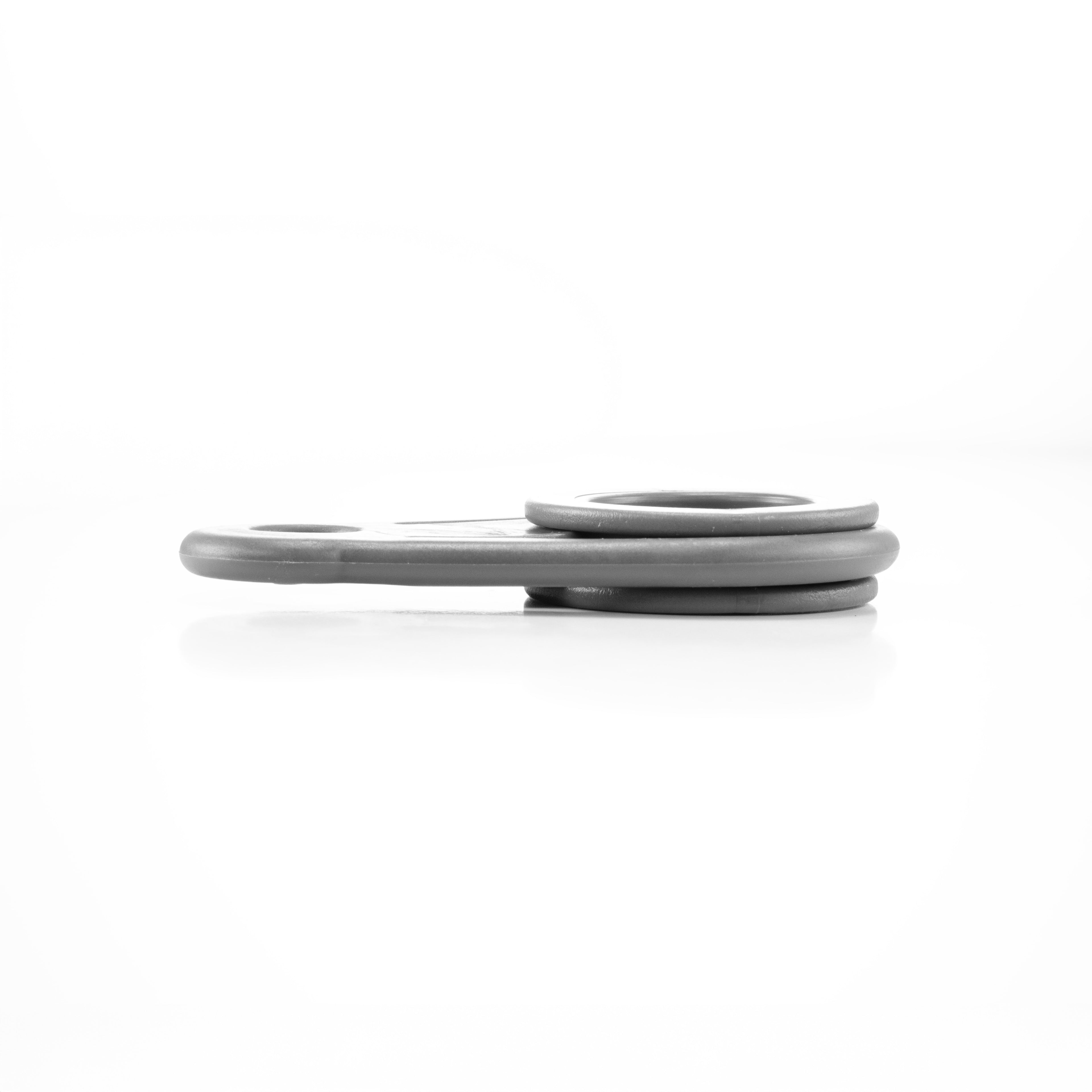 Tarpaulin Eyelet Holding Clip Round Grey