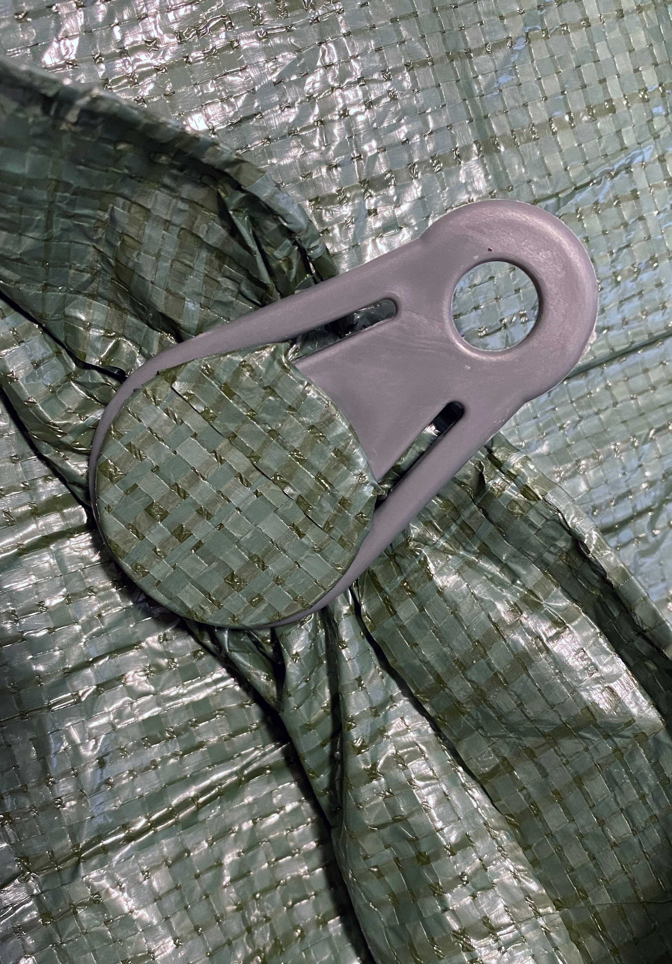 Tarpaulin Eyelet Holding Clip Round Grey Securing Holder Clamp Seal_7