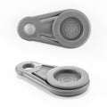 Tarpaulin Eyelet Holding Clip Round Grey