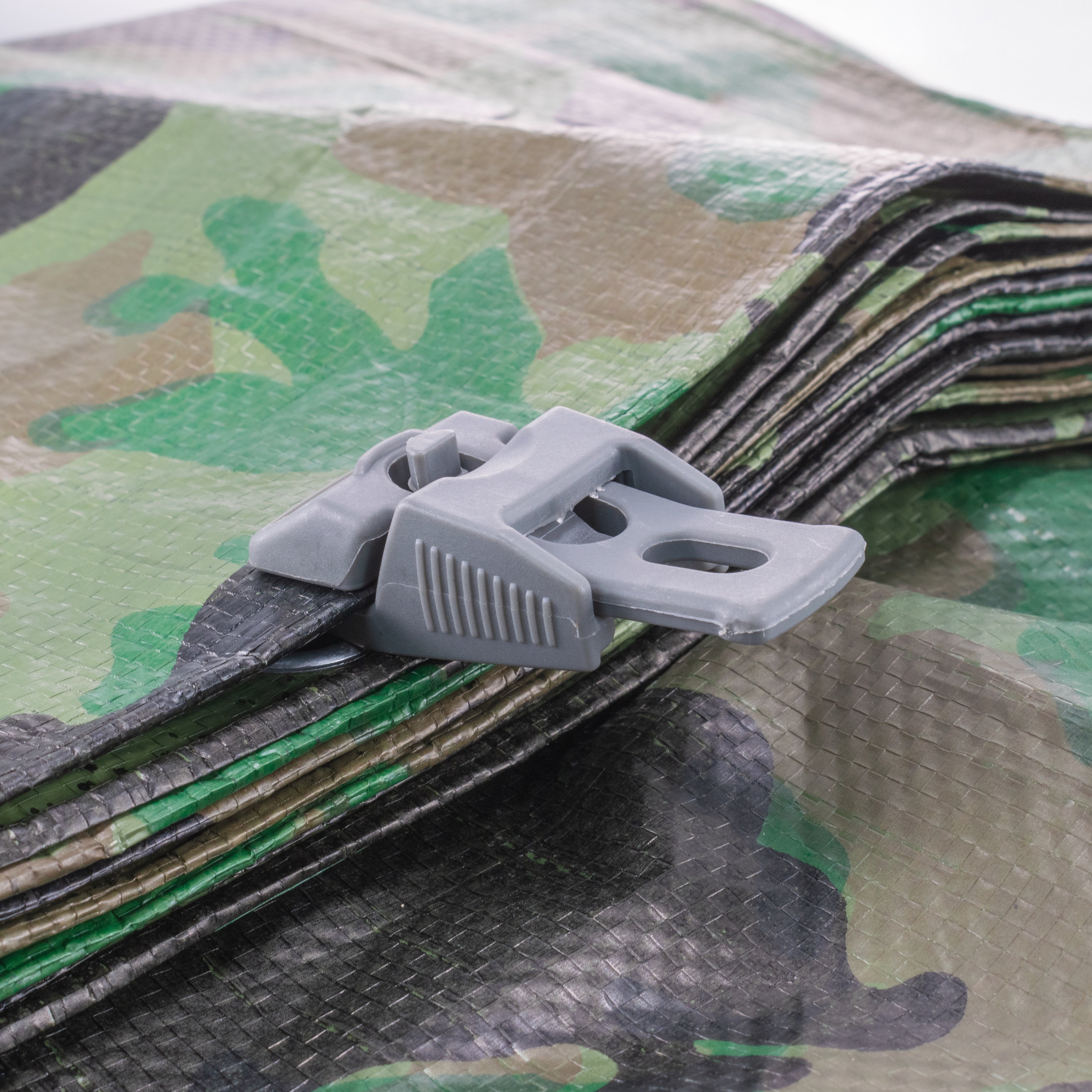 Tarpaulin Slide Fastening Clip Grey