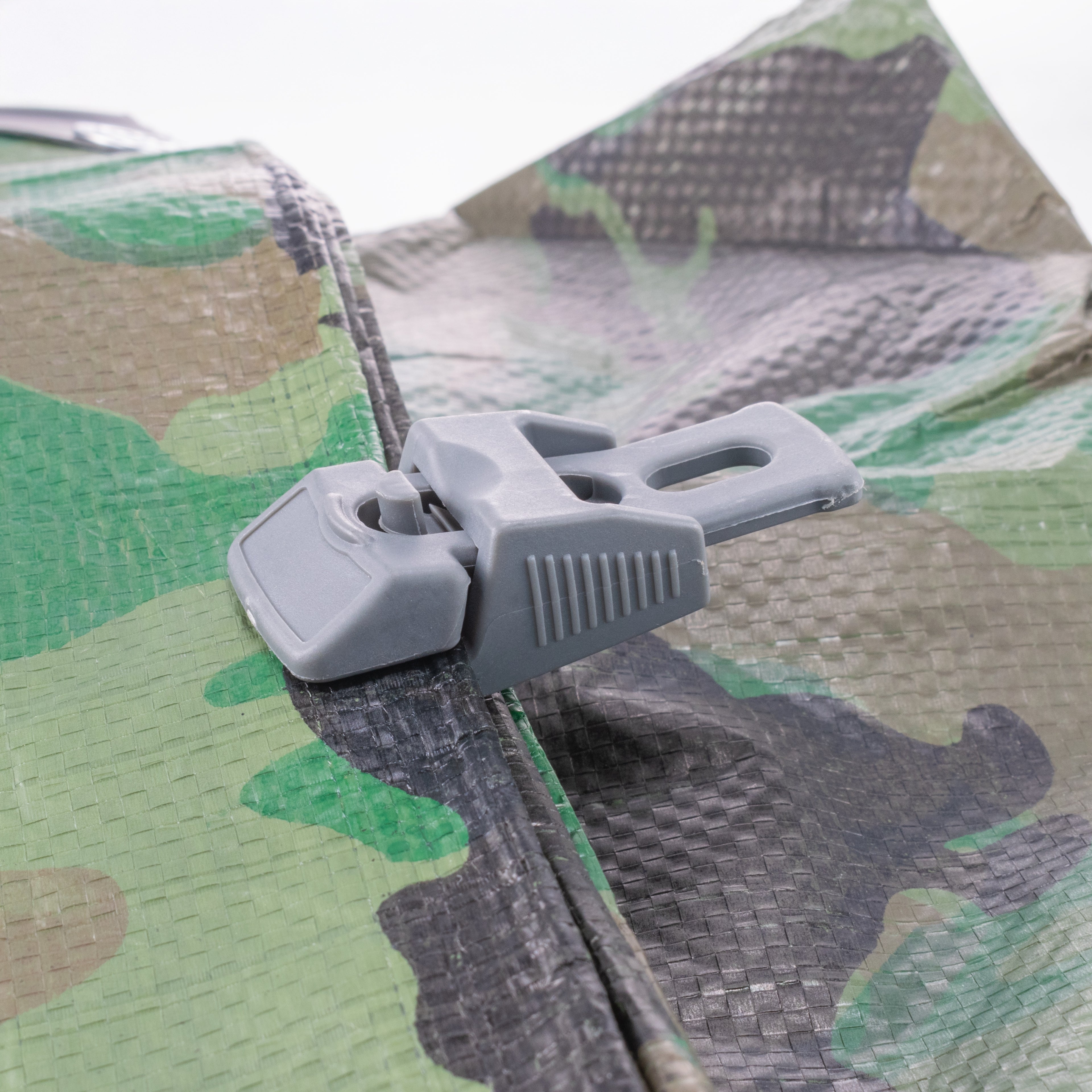 Tarpaulin Slide Fastening Clip Grey