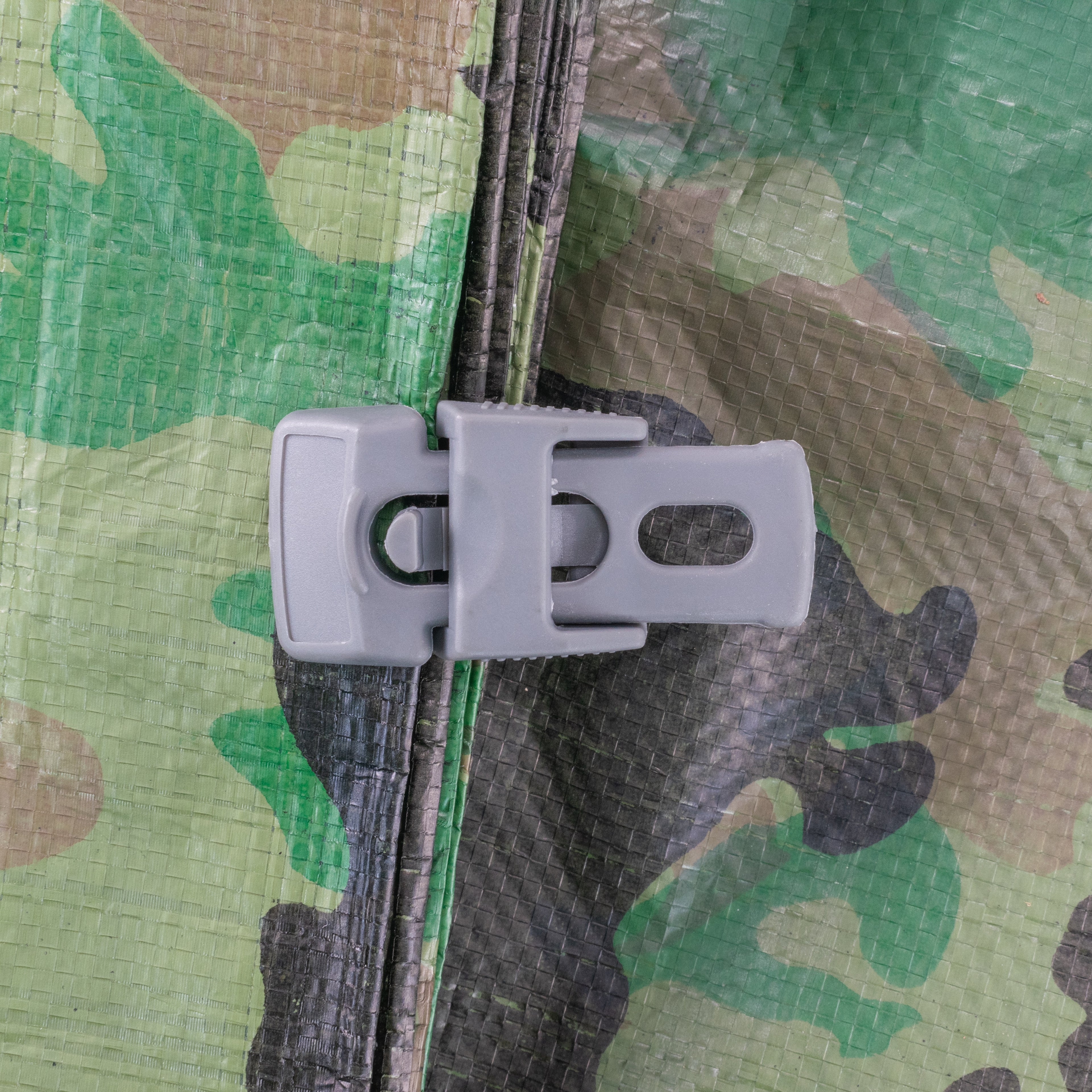 Tarpaulin Slide Fastening Clip Grey