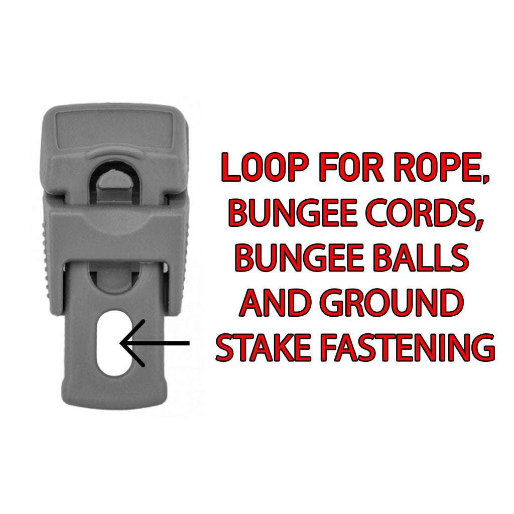 Tarpaulin Slide Fastening Clip Grey Clamp Fastener Hold-Down Securing Tarp Grips Holders Locking Grip Clips Reusable_9