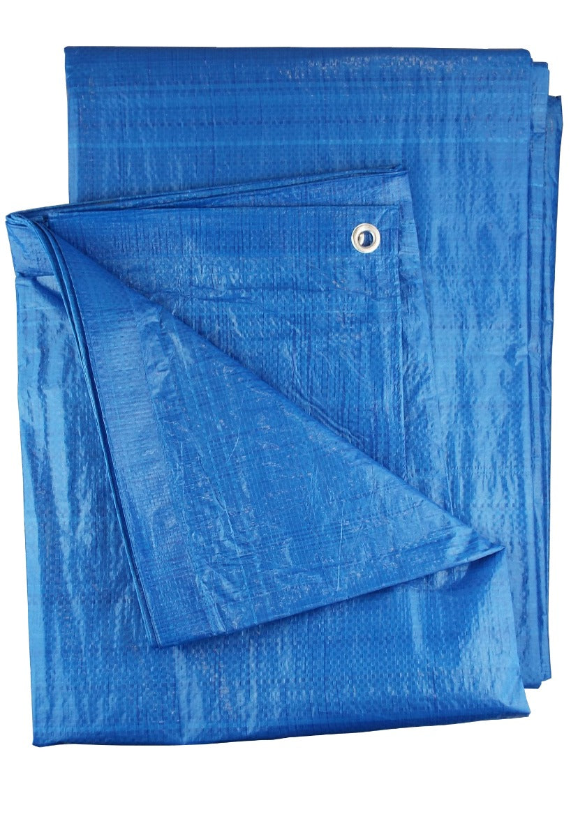 S-Grade Blue Tarpaulin 2m x 4m Tarp Cover Groundsheet Durable Waterproof Sheet (2)