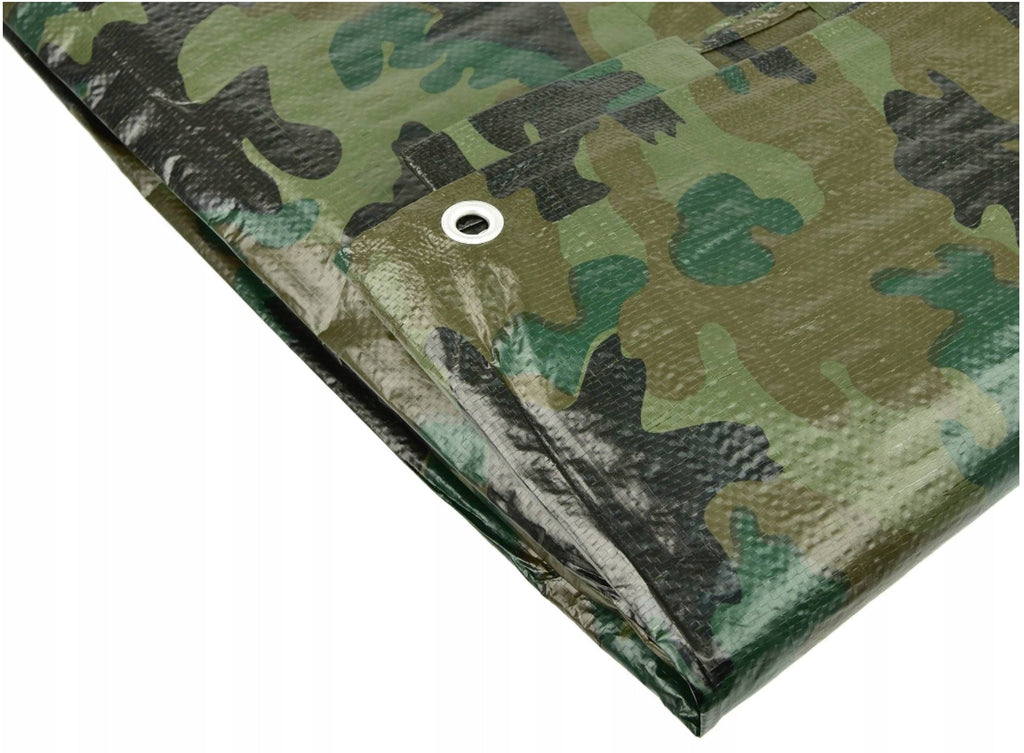 M-Grade Camouflage Tarpaulin 1.5m x 2.4m Tarp Camping Camo Coverup Nature Gardening Outdoor Tarp Cover Sheeting_4