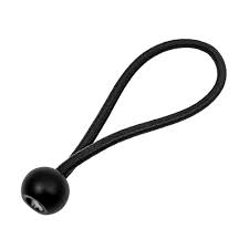 Black Bungee Balls 4" Tarp Tarpaulin Tie Down Toggles Cord Tent Elastic Loops Fasteners Shock Cord Ball Tie-Downs_2