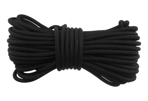 Black 6mm Bungee Rope Elastic Shock Stretch Cord Tie-Down Outdoor Tarp Cargo Line String_1